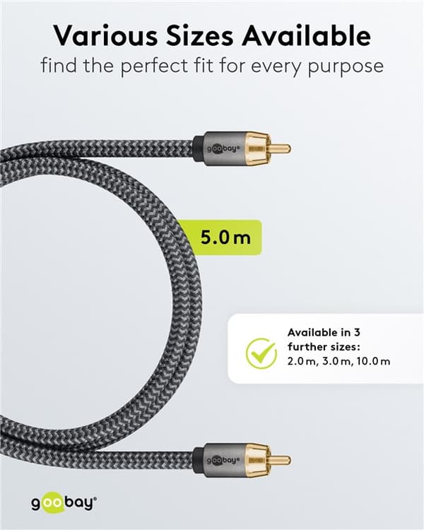 Mono RCA-kaapeli, 5 m