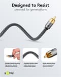 Miniatyrbilde 4 av 11: Mono RCA-kabel, 2 m
