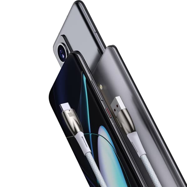 Glimmer USB-A - USB-C hurtigopladningskabel 1m - hvid