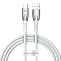 Miniatyrbillede 1 af 6: Glimmer USB-A - USB-C hurtigopladningskabel 1m - hvid