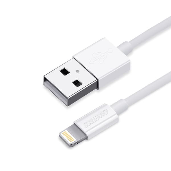 USB-A - Lightning MFI-kabel 1,8m, certifierad vit