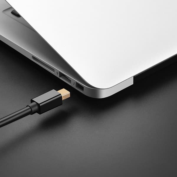Kabel Mini DisplayPort - DisplayPort 2K 4K 1,5m sort