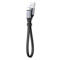 Miniatyrbillede 3 af 6: Enkelt fladt kabel USB-C 5A 40W Quick Charge 3.0 QC 3.0 23cm grå