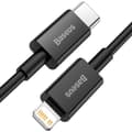 Miniatyrbillede 2 af 6: Superior USB-C Iphone Lightning kabel til hurtig opladning 20W 1m sort