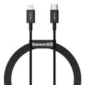 Miniatyrbillede 1 af 6: Superior USB-C Iphone Lightning kabel til hurtig opladning 20W 1m sort