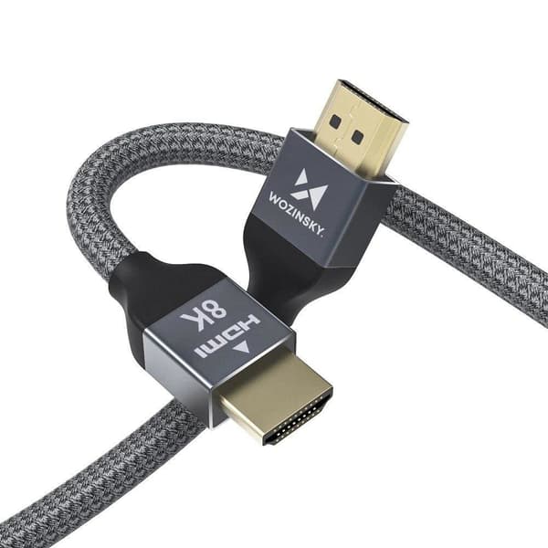 Kabel HDMI 2.1 8K 60 Hz 48 Gbps 4K 120 Hz 2K 144 Hz 3 m silver