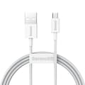 Miniatyrbillede 1 af 6: Superior kabel USB microUSB kabel til hurtig opladning 2A 1m hvid