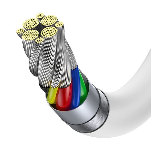 Superior kabel USB-C USB-C Quick Charge FCP 100W 5A 20V 2m hvid