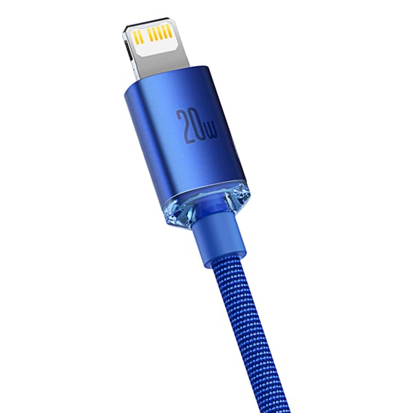 Kabel til hurtig opladning og dataoverførsel USB-C Iphone Lightning 20W 1,2m blå