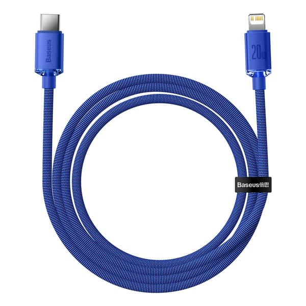 Kabel til hurtig opladning og dataoverførsel USB-C Iphone Lightning 20W 1,2m blå