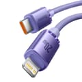Miniatyrbillede 2 af 6: Kabel til hurtig opladning og dataoverførsel USB-C Iphone Lightning 20W 1,2m lilla