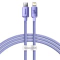 Miniatyrbillede 1 af 6: Kabel til hurtig opladning og dataoverførsel USB-C Iphone Lightning 20W 1,2m lilla