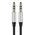 Miniatyrbild 3 av 6: Yiven M30 AUX stereo ljudkabel kabel 3,5 mm hane minijack 1m silver-svart