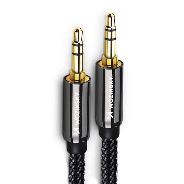 Universal kabel AUX mini jack kabel 1,5m sort