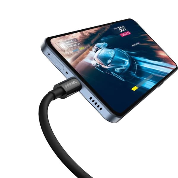 Superior Series SUPERVOOC USB-A til USB-C kabel 65W 2m sort