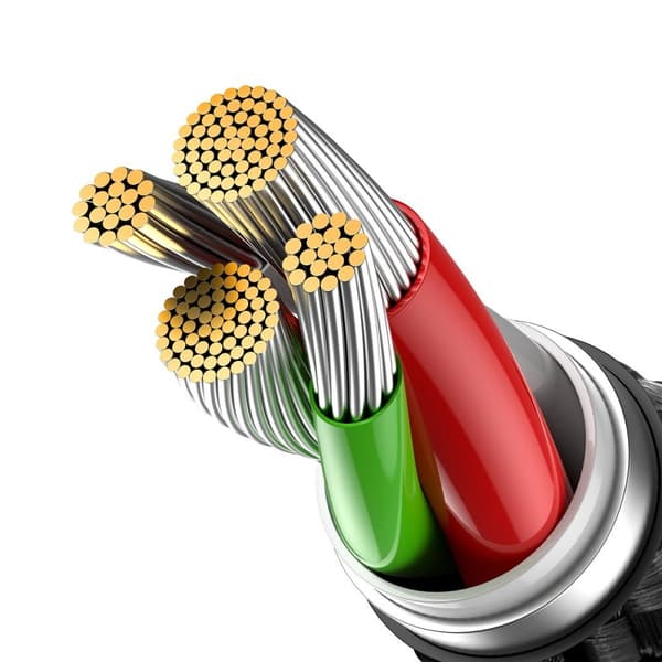 Glimmer Series USB-A kabel Iphone Lightning 480Mb-s 2.4A 2m svart