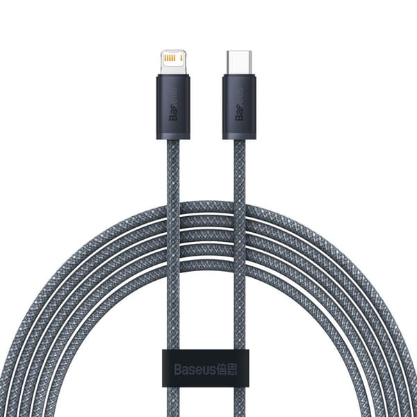 Kabel til iPhone USB-C - Lightning Power Delivery 20W 2m - grå