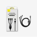 Pikkukuva 5 / 6: Kaapeli 4in1 USB+USB-C USB-C / iPhone Lightning / micro USB 1.2m - musta
