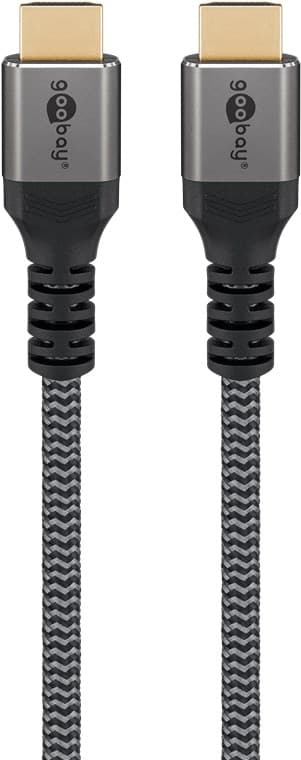 HDMI 2.1 8K 60Hz kabel Goobay Plus TEXTIL 5m