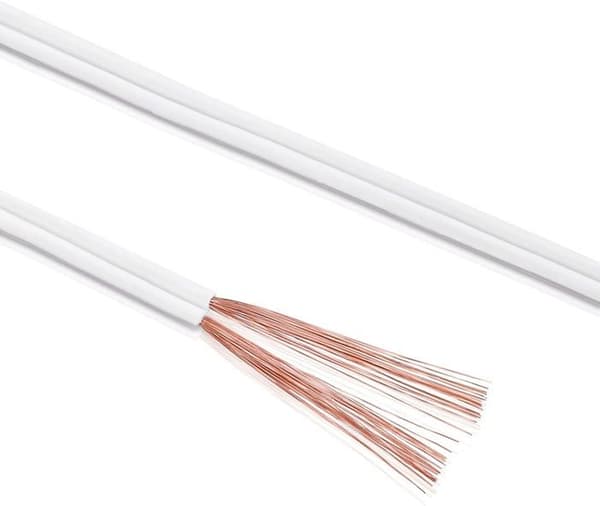 Sonero - S-SC2150W-30 - 30 meter 2 x 1,50 mm CCA-högtalarkabel/högtalarkabel, vit