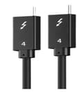 Miniatyrbild 1 av 2: INF Thunderbolt 4 koaxialkabel 0,5 m aluminiumskal + flätat nät