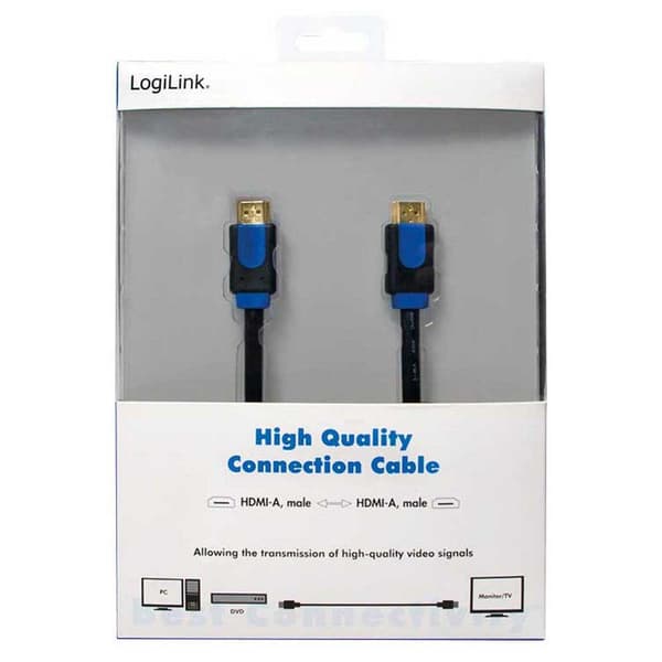 Logilink Video Kabel Hdmi M/m 3d 15 M Blå