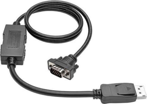 Tripp Lite P581-003-VGA-V2 DisplayPort 1.2 til VGA-adapterkabel - DP med låse til HD15