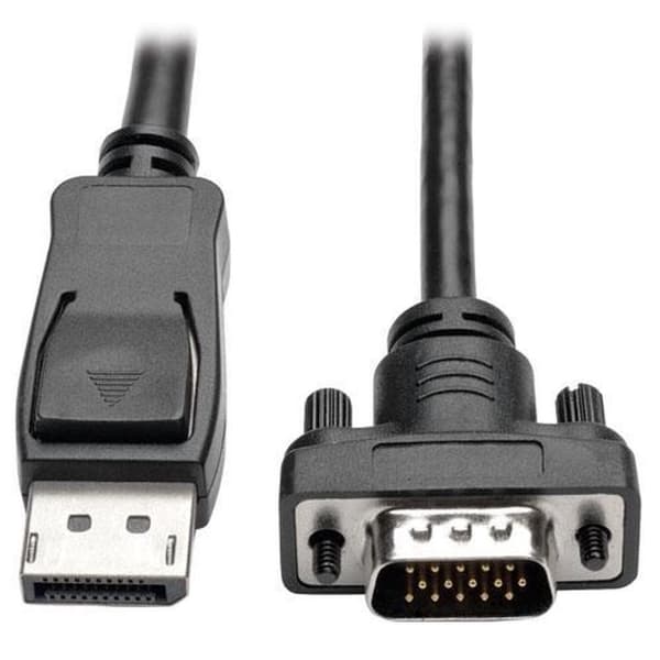 Tripp Lite P581-003-VGA-V2 DisplayPort 1.2 til VGA-adapterkabel - DP med låse til HD15