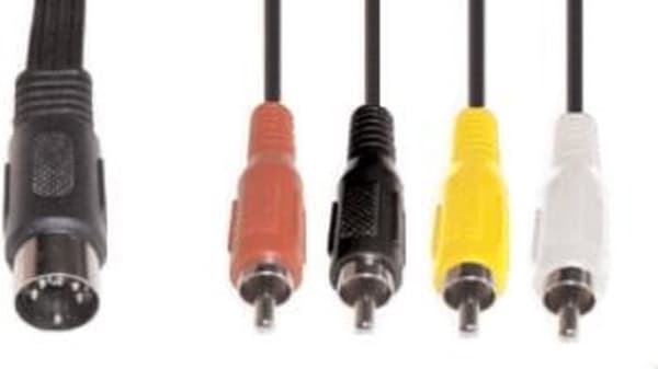 e+p B 29 lydkabel 1,5 m 5-polet DIN 4 x RCA Sort