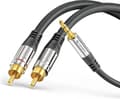 Miniatyrbild 2 av 4: sonero S-AC600-100 ljudkabel 10 m 2 x RCA 3,5 mm Svart