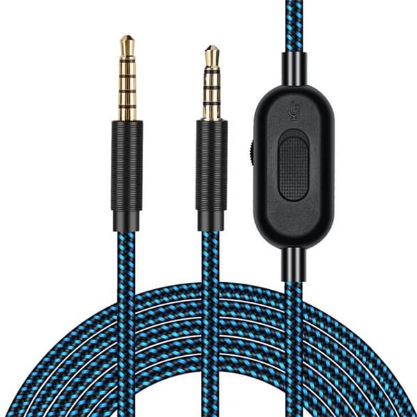 Hodetelefonens lydkabel med volumfunksjon til Logitech Astro A40
