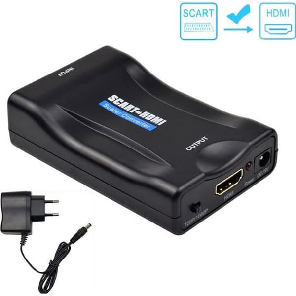 SCART till HDMI Adapter 720P/1080P (60Hz) SCART till HDMI Video Audio Adapter Converter