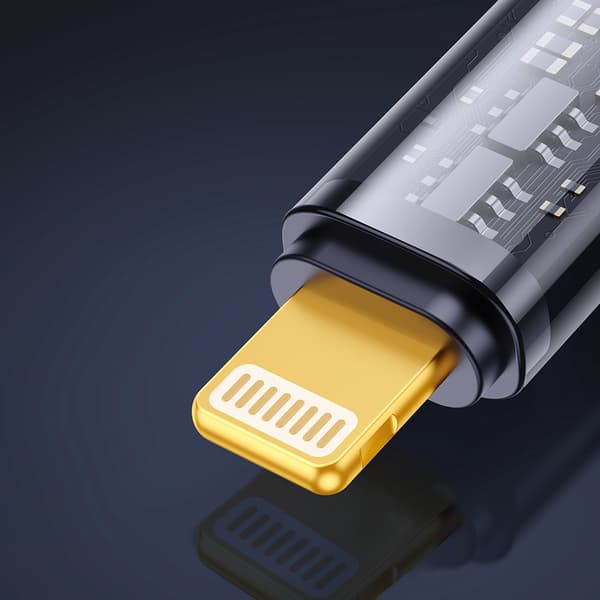 3-i-1 kabel USB - USB-C / Lightning / micro USB 3,5 A 1,2 m blå