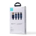 Miniatyrbild 5 av 10: 3-i-1 kabel USB - USB-C / Lightning / micro USB 3,5 A 1,2 m blå