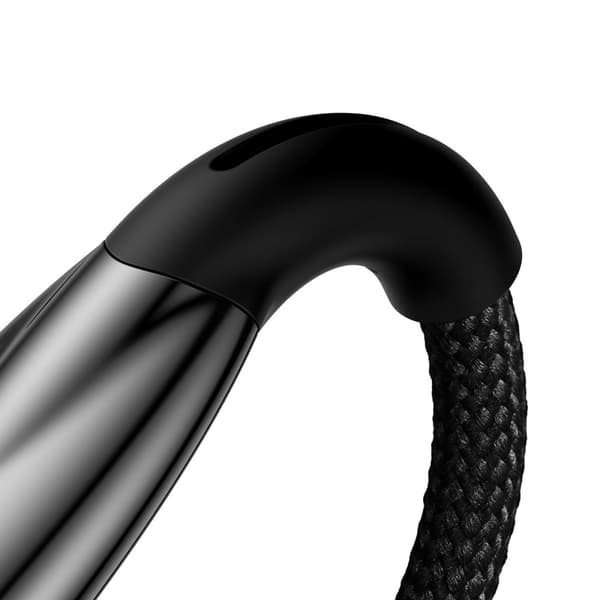 Holdbart fleksibelt USB-C hurtigopladningskabel 100W 1m sort