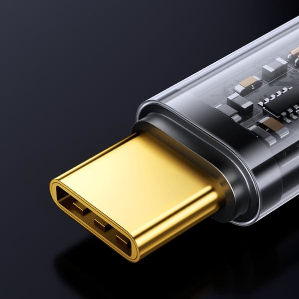 Stærkt flettet kabel USB-C 100W 2m blå