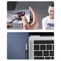Miniatyrbild 5 av 6: Flätad vinklad USB-C-kabel 480Mb/s, 2m, svart och grå