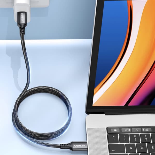 USB-C kabel 100W 5A PD 480Mbps 3m grå