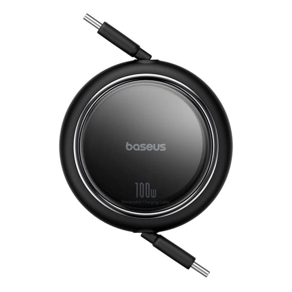 Kabel tilbagetrækkeligt optrækkeligt kabel USB-C 100W Free2Draw Mini 1m sort