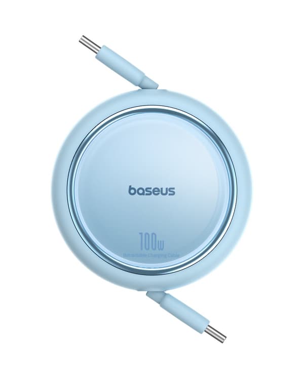 Kabel tilbagetrækkeligt optrækkeligt kabel USB-C 100W Free2Draw Mini 1m blå