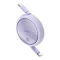 Miniatyrbillede 2 af 6: Kabel tilbagetrækkeligt udtrækkeligt kabel USB-C 100W Free2Draw Mini 1m lilla