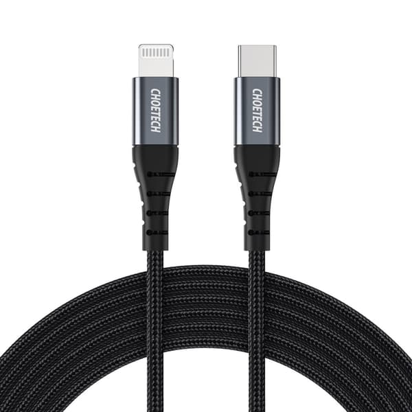 Kabel til iPhone USB-C - Lightning 480Mb/s 3A 1,2m - sort