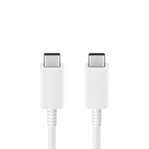 Kabel USB-C - USB-C 5A 480Mb/s 1,8m vit