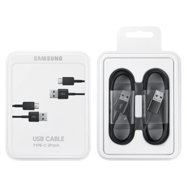 2 x Samsung USB - USB-C kabel 480Mb/s 5A 1,5m svart SET med 2 st