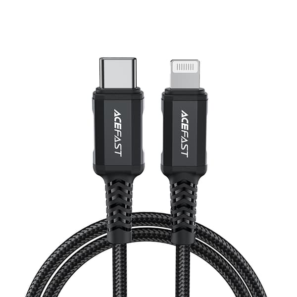 MFI kabel til iPhone USB-C - Lightning 30W 3A 1,8m sort