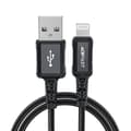 Miniatyrbild 3 av 6: MFI-kabel för iPhone USB - Lightning 2,4A 1,8m svart