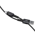 Miniatyrbild 4 av 6: MFI-kabel för iPhone USB - Lightning 2,4A 1,8m svart
