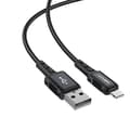 Miniatyrbild 6 av 6: MFI-kabel för iPhone USB - Lightning 2,4A 1,8m svart