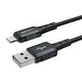 Miniatyrbild 2 av 6: MFI-kabel för iPhone USB - Lightning 2,4A 1,8m svart