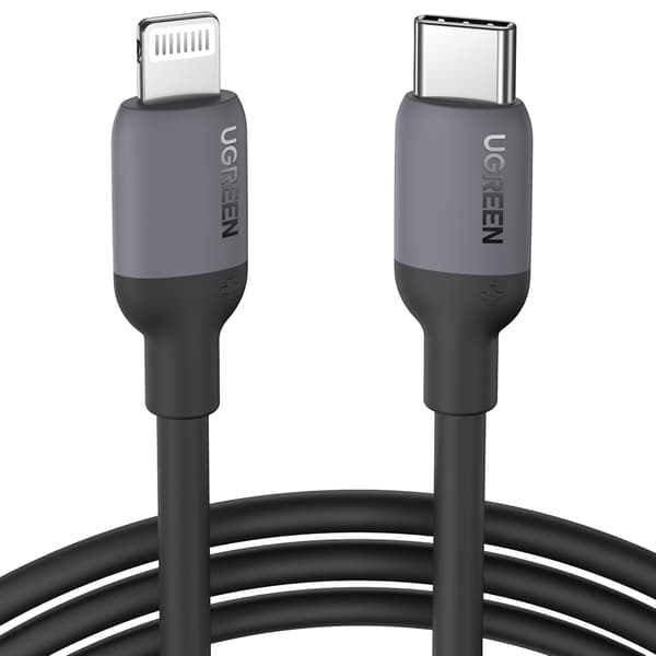 iPhone USB-C - Lightning PD 20W 1m hurtig opladningskabel, sort